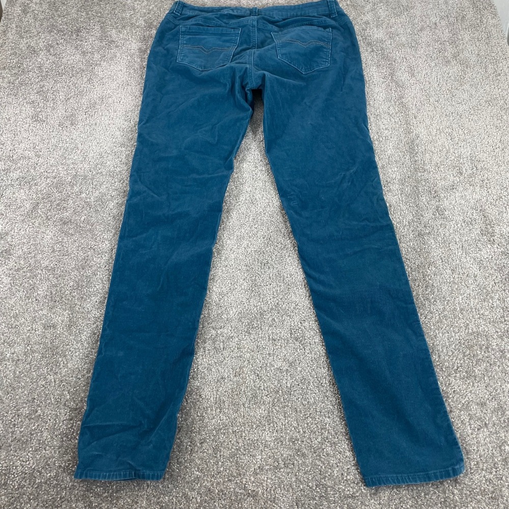 Prana Corduroy Pants Womens 10 Teal Blue Straight Tapered - Picture 4 of 12